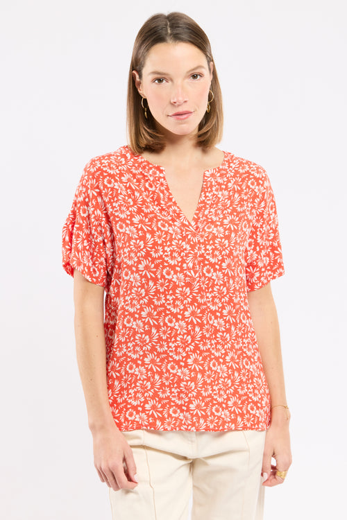 armor-lux-blouse-femme-imprim-e-cupro-col-rond-fente-v image 5