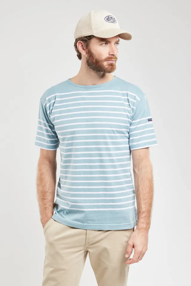 armor-lux-marini-re-manches-courtes-homme-coton-l-ger-coupe-droite image 1