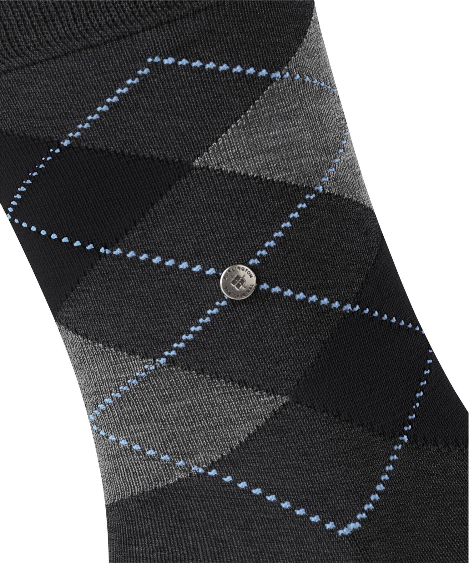 burlington-manchester-chaussettes-homme-coton-fantaisie-gris-anthracite-melange- image 6