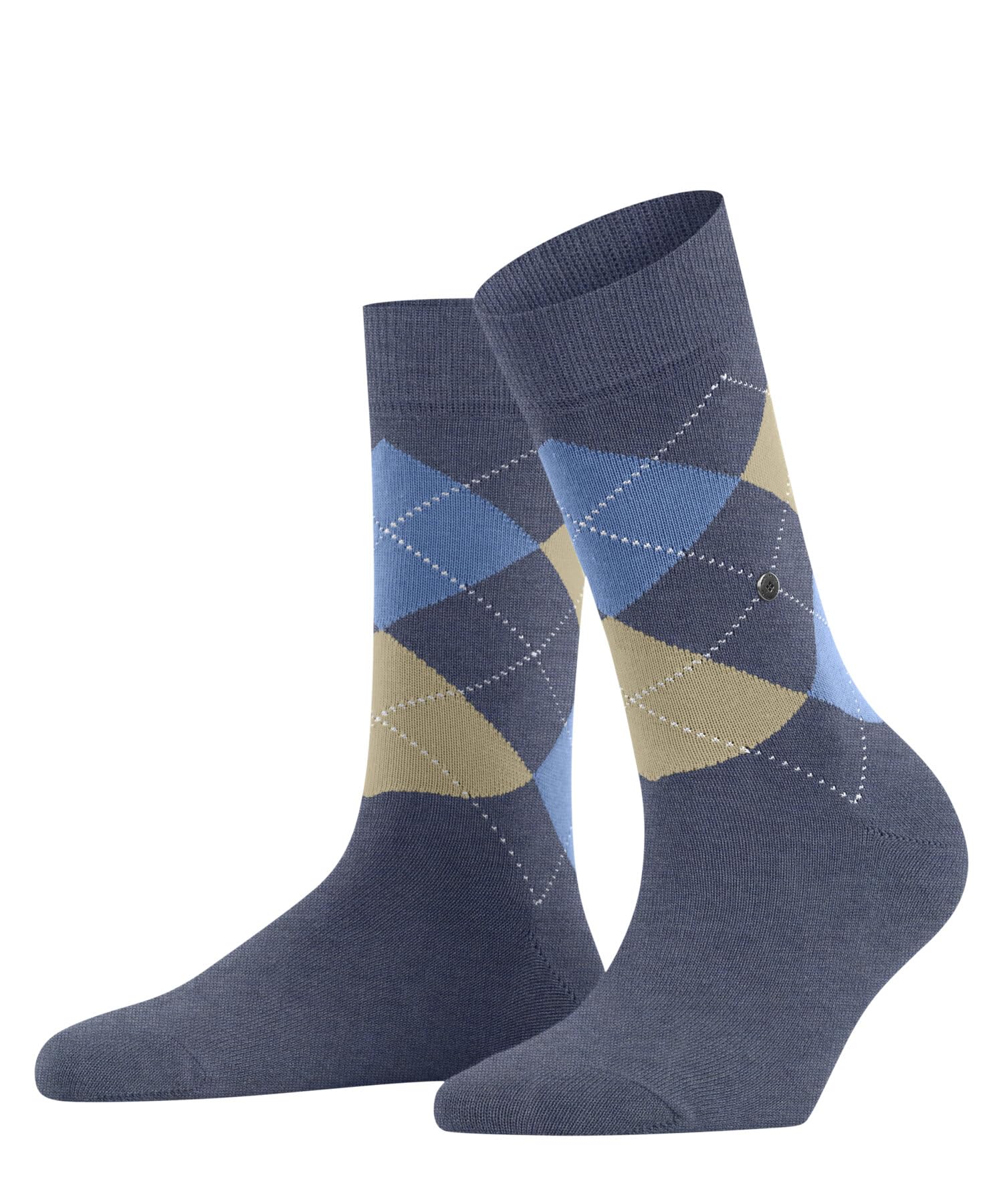 burlington-queen-chaussettes-femme-coton-fantaisie-bleu-light-jeans-6662-36-41 image 1