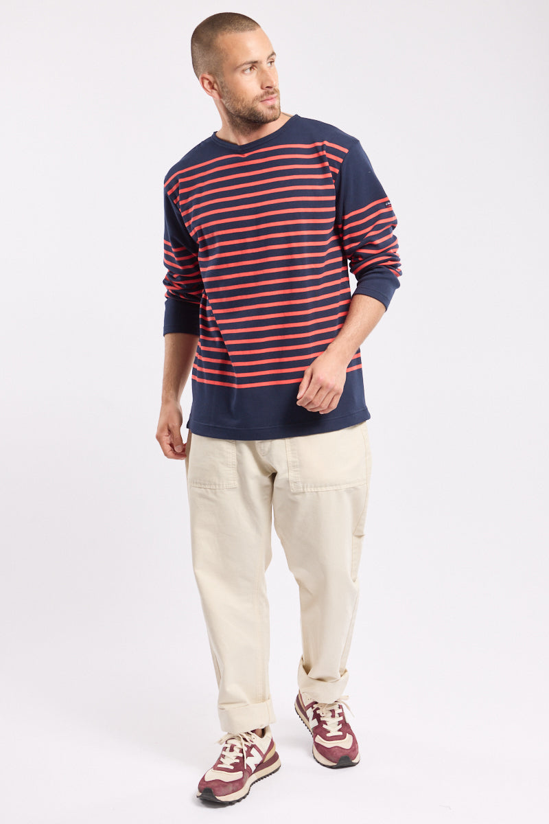 armor-lux-marini-re-manches-longues-amiral-coton-pais-homme image 2