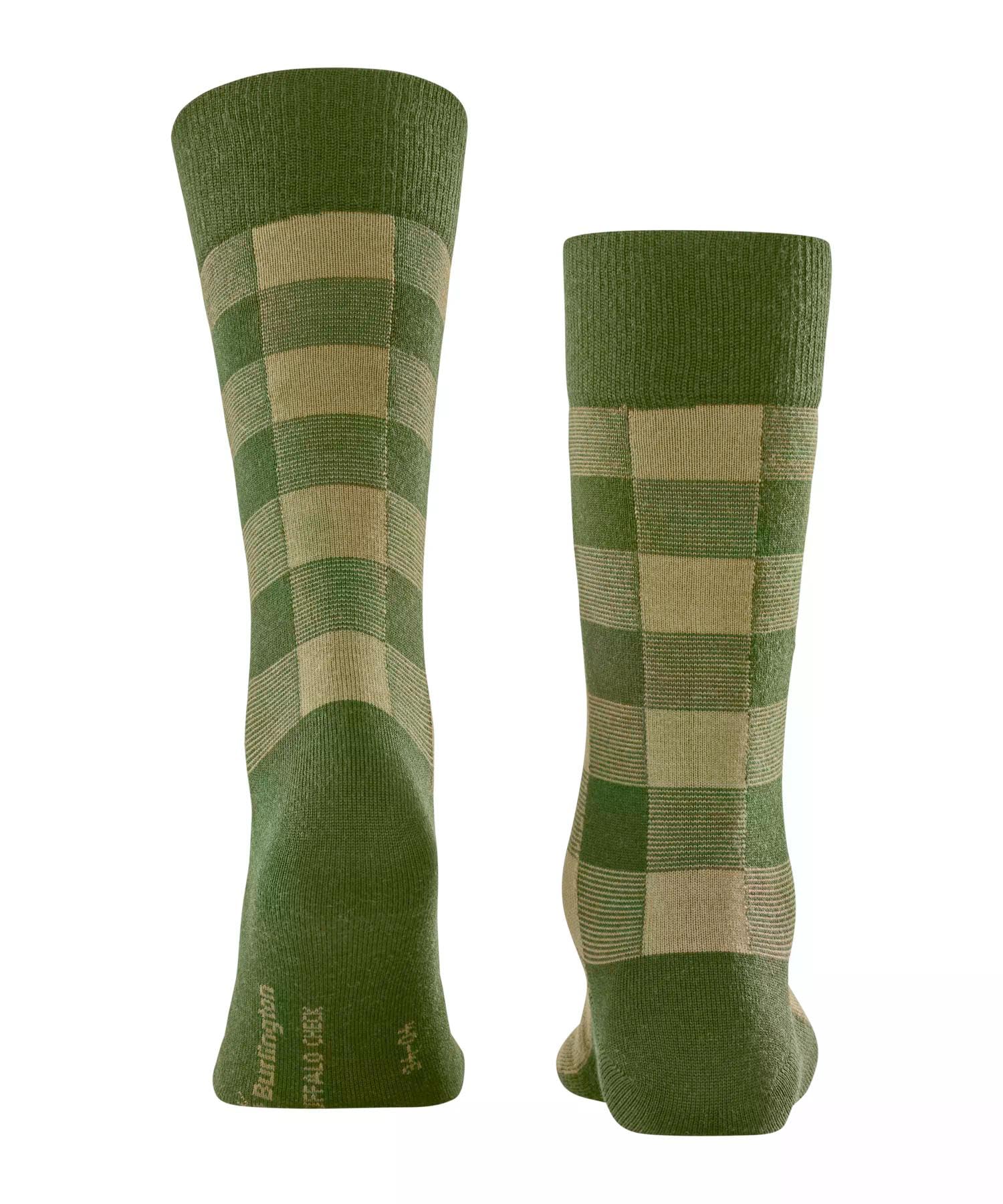 burlington-buffalo-check-chaussettes-homme-vert-cactus-7684-40-46 image 2