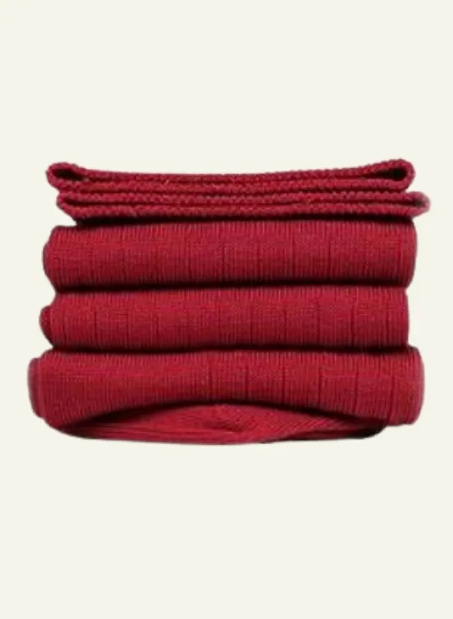 archiduchesse-de-luxe-mi-bas-fil-d-cosse-rouge-carmin image 1