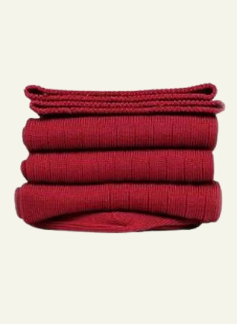 archiduchesse-de-luxe-mi-bas-fil-d-cosse-rouge-carmin image 1