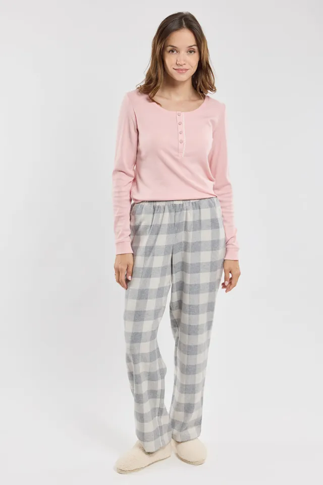 armor-lux-pyjama-carreaux-femme-coton-et-lyocel image 1