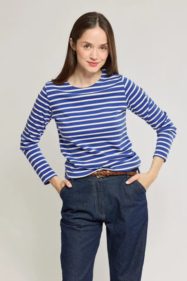 armor-lux-lesconil-marini-re-femme-coton-pais-interlock-260g-m image 1