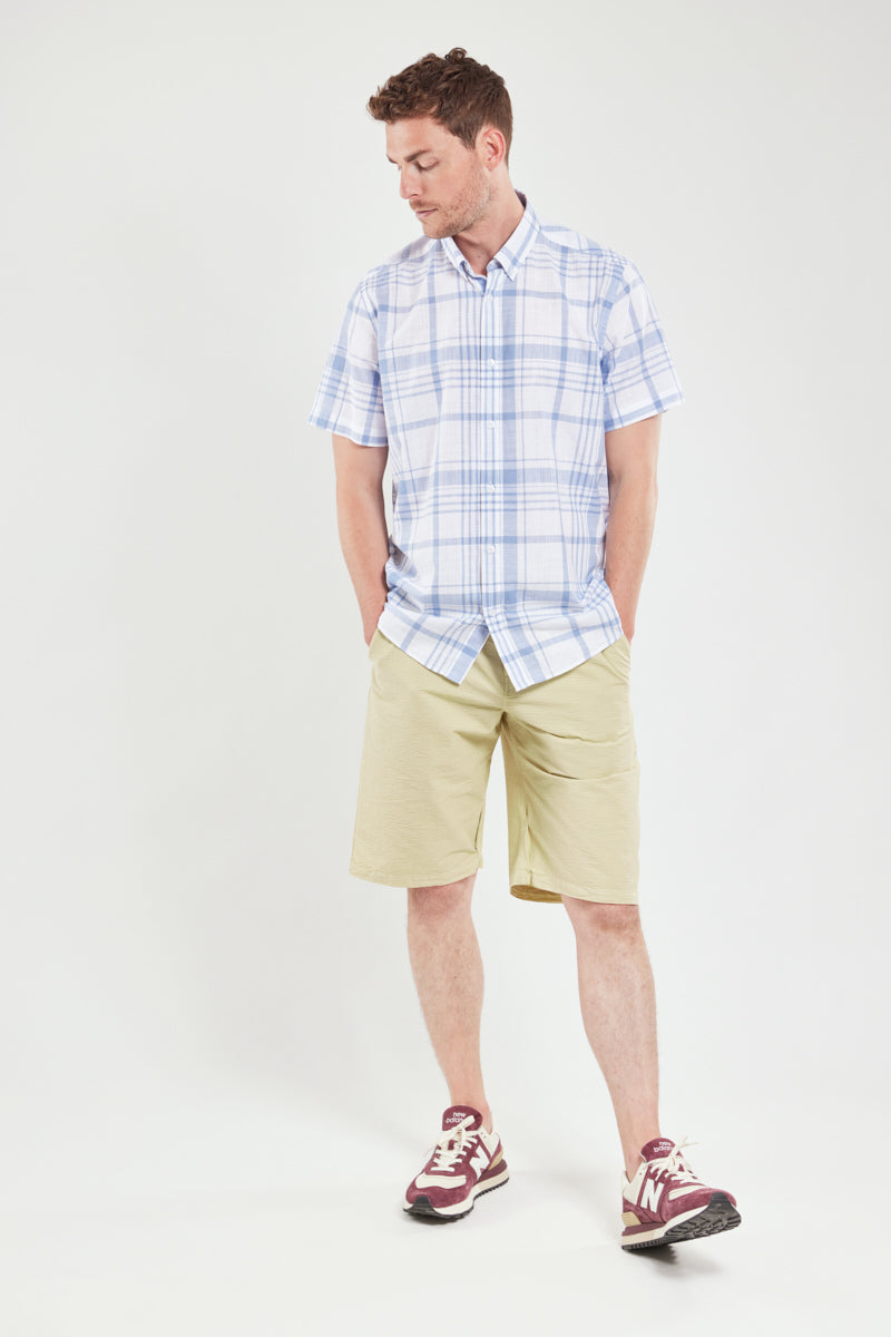 armor-lux-chemise-manches-courtes-homme-coton-carreaux image 4