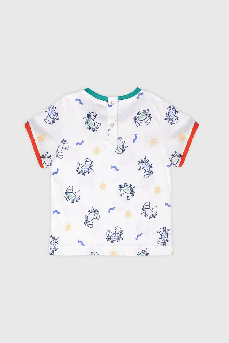 armor-lux-t-shirt-crabes-b-b-coton-l-ger-manches-courtes image 2