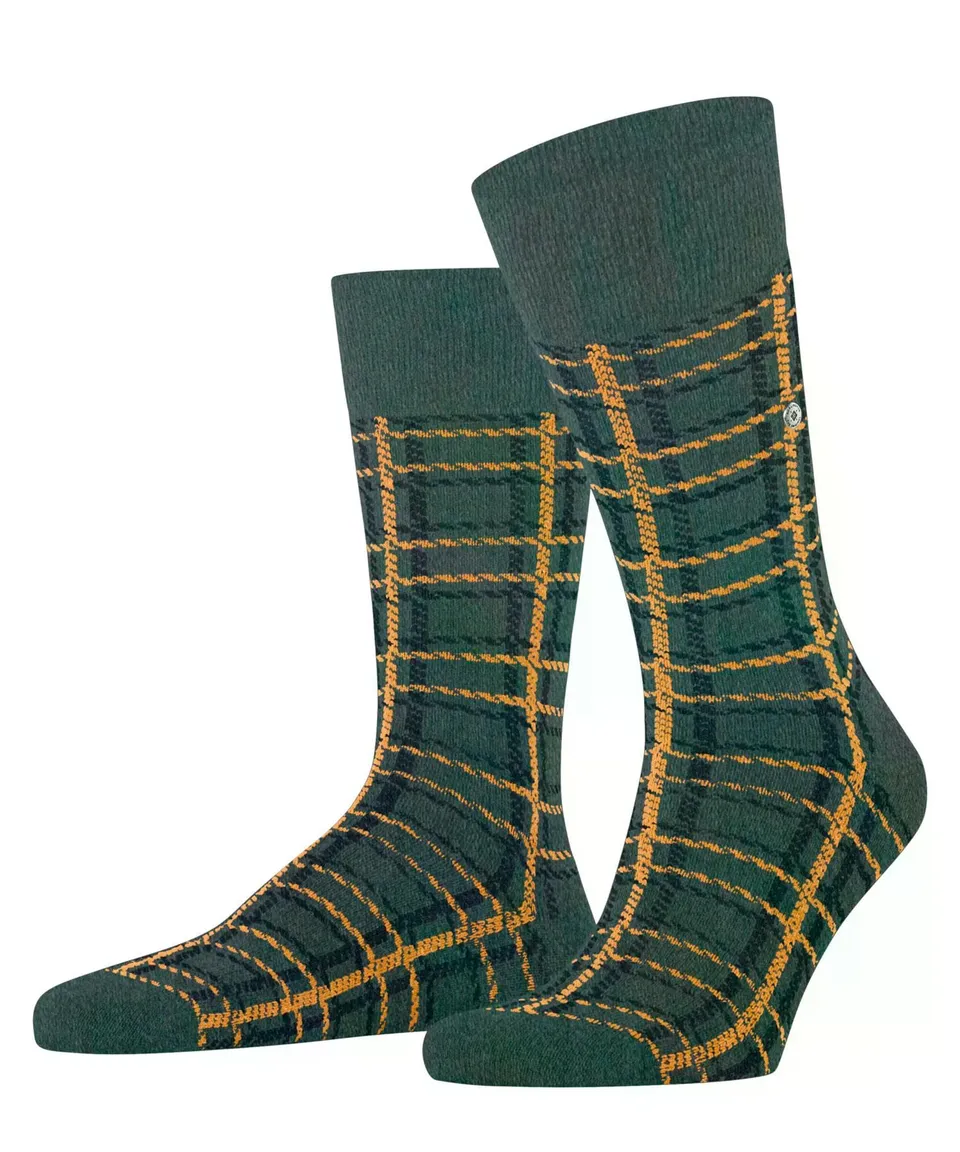 burlington-grid-m-so-chaussettes-homme-vert-forest-melange-7274-40-46 image 1