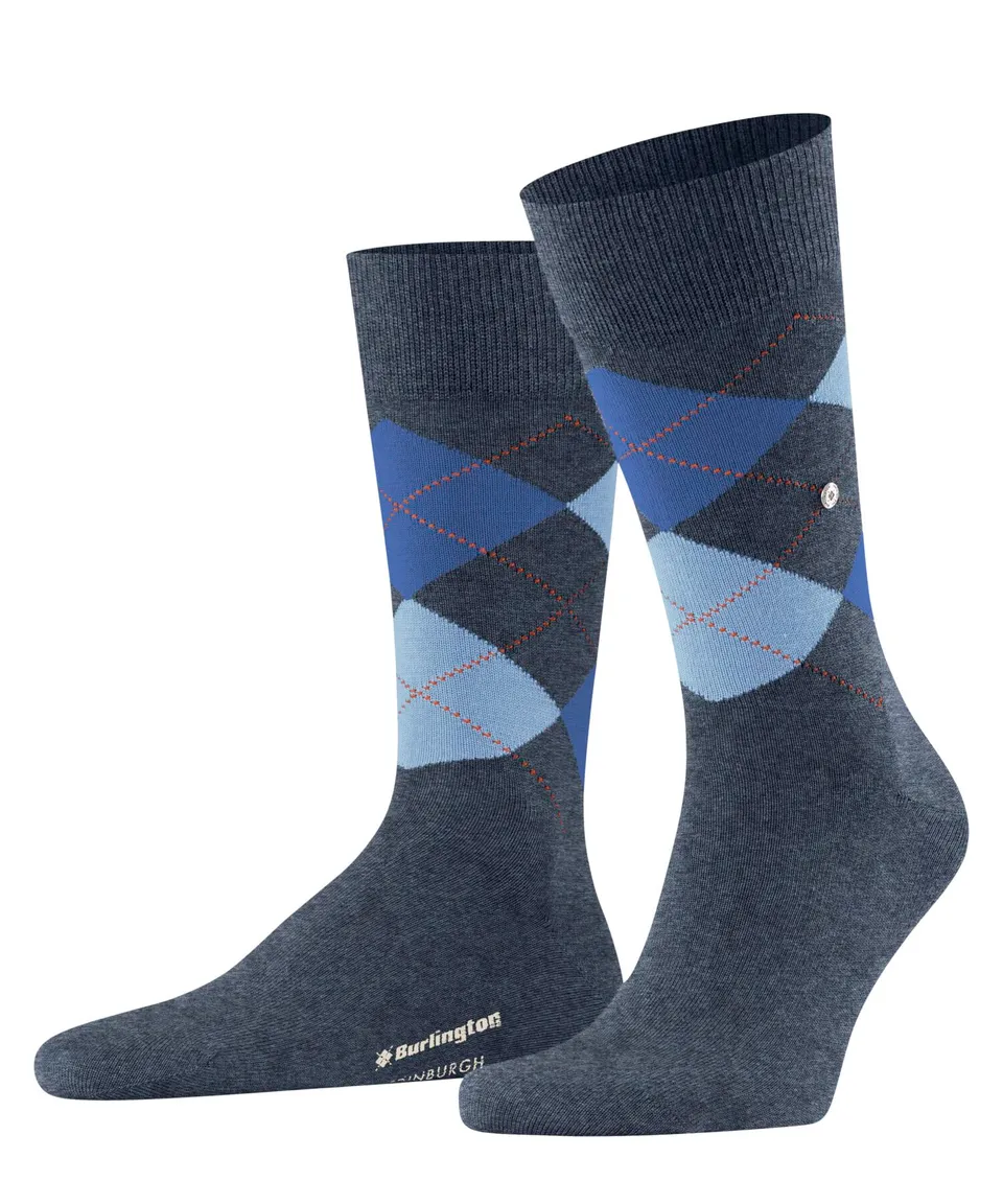 burlington-edinburgh-chaussettes-homme-laine-bleu-dark-blue-40-46 image 1