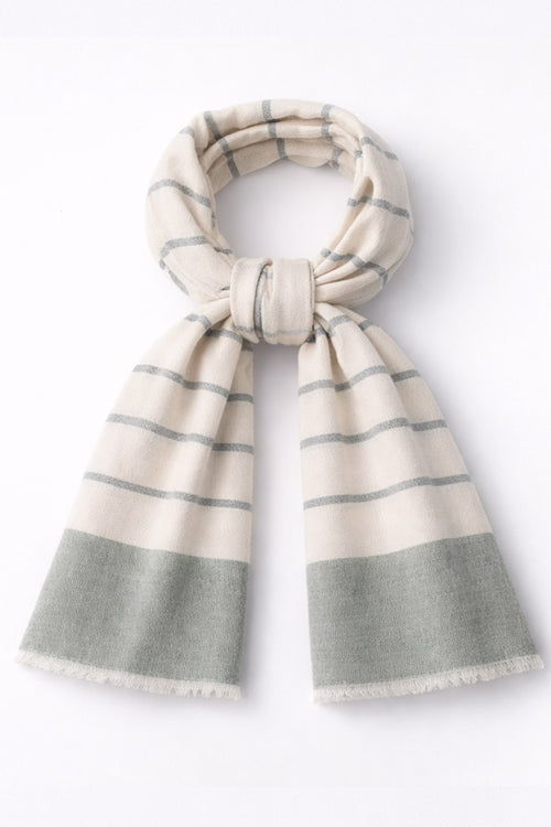 armor-lux-foulard-ray-coton-70x200-cm-franges-3 image 2