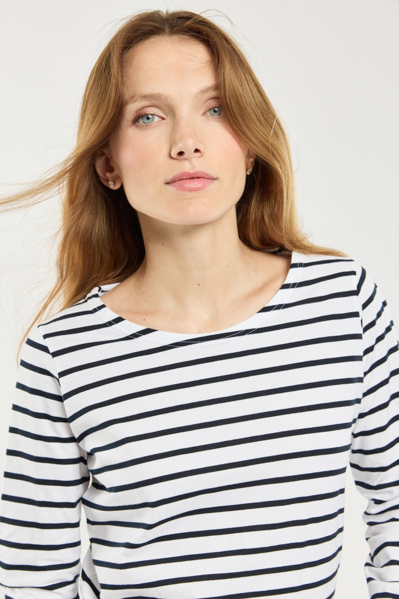 armor-lux-marini-re-plozevet-femme-coton-l-ger-peign image 2