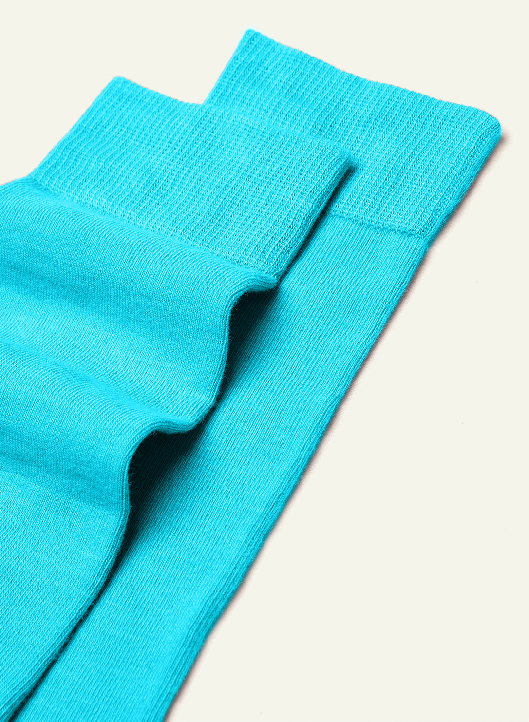 archiduchesse-de-ville-bleu-turquoise-chaussettes-mi-mollet-coton image 4