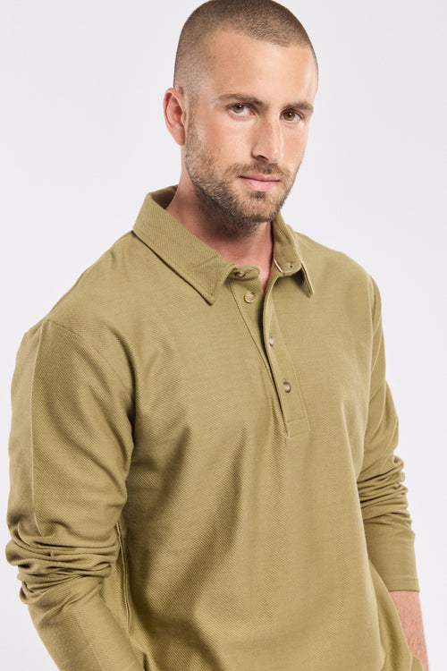 armor-lux-polo-homme-manches-longues-coton-l-ger-col-boutonn-h-ritage-2 image 5