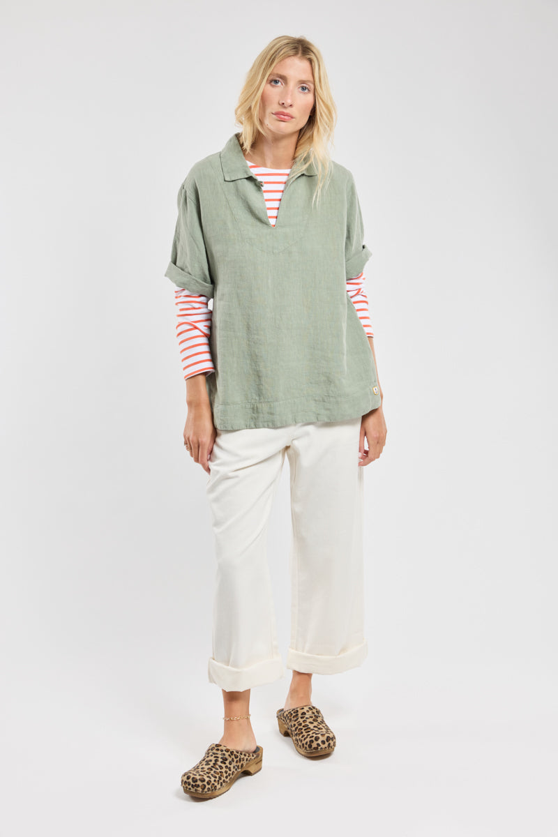 armor-lux-vareuse-manches-3-4-femme-lin-100-l-ger-t image 4