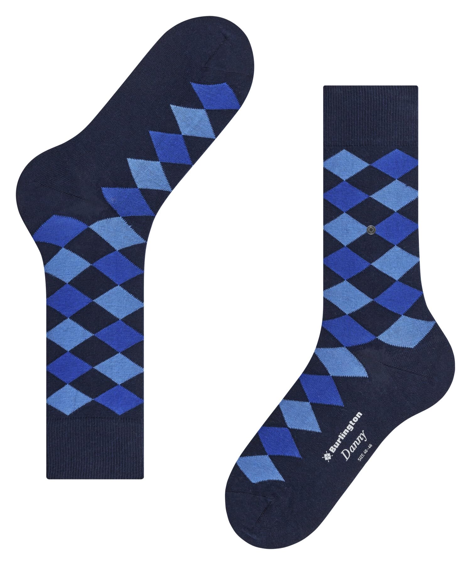 burlington-danny-m-so-chaussettes-fantaisie-homme-coton-bleu-marine-6120 image 5