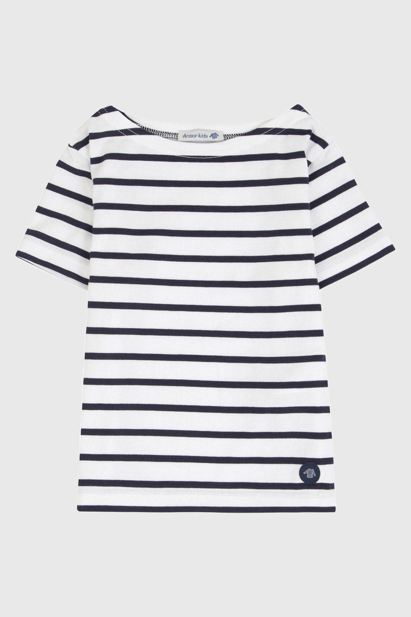 armor-lux-marini-re-kids-manches-courtes-coton-l-ger-rayures image 1