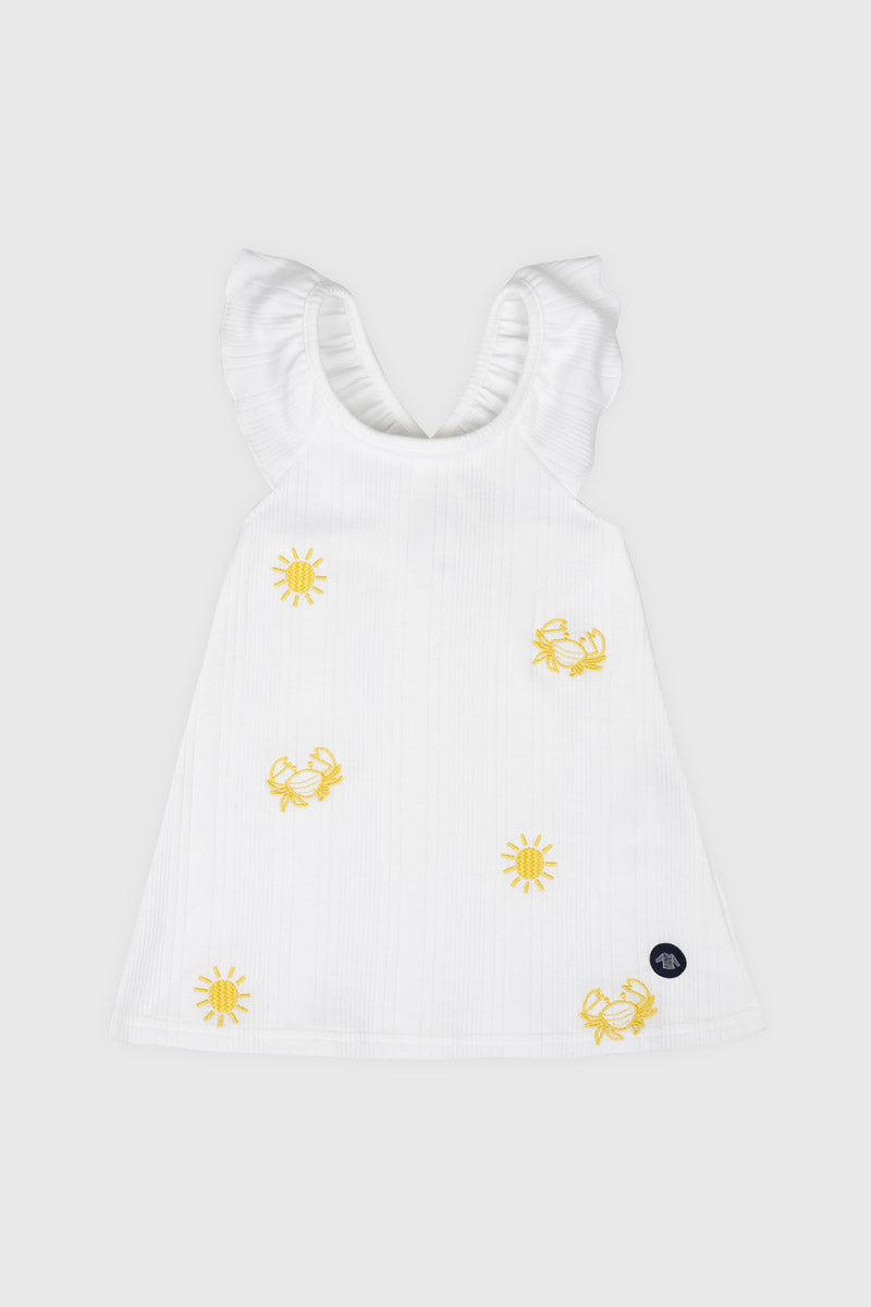 armor-lux-robe-sans-manche-b-b-coton-et-modal-crabes image 1