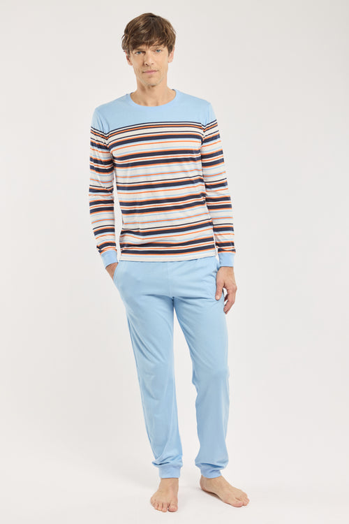armor-lux-pyjama-jogging-ray-coton-l-ger-homme image 2