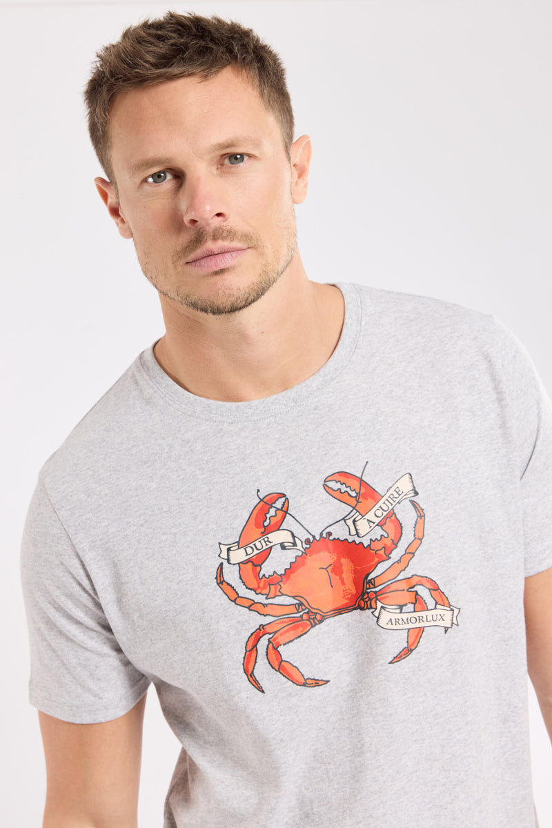 armor-lux-t-shirt-homme-crabe-coton-l-ger-col-rond image 2
