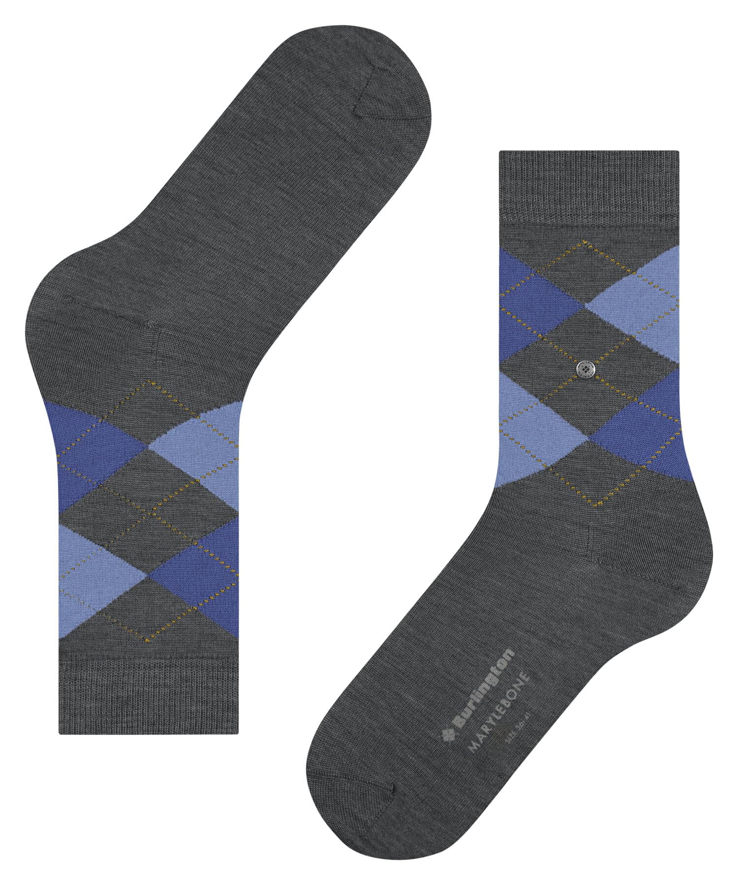 burlington-marylebone-chaussettes-femme-laine-fantaisie-argyle-gris-dark-grey-30 image 5