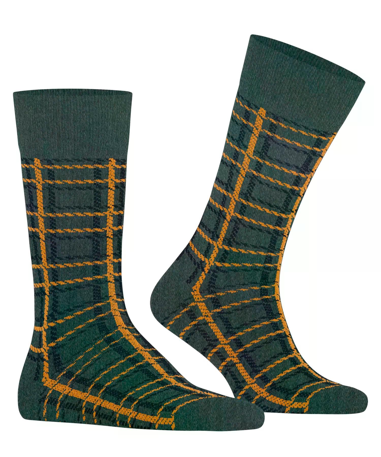 burlington-grid-m-so-chaussettes-homme-vert-forest-melange-7274-40-46 image 5
