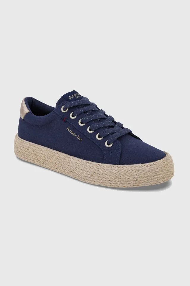 armor-lux-baskets-sablier-toile-recycl-e-semelle-espadrille-marine image 1