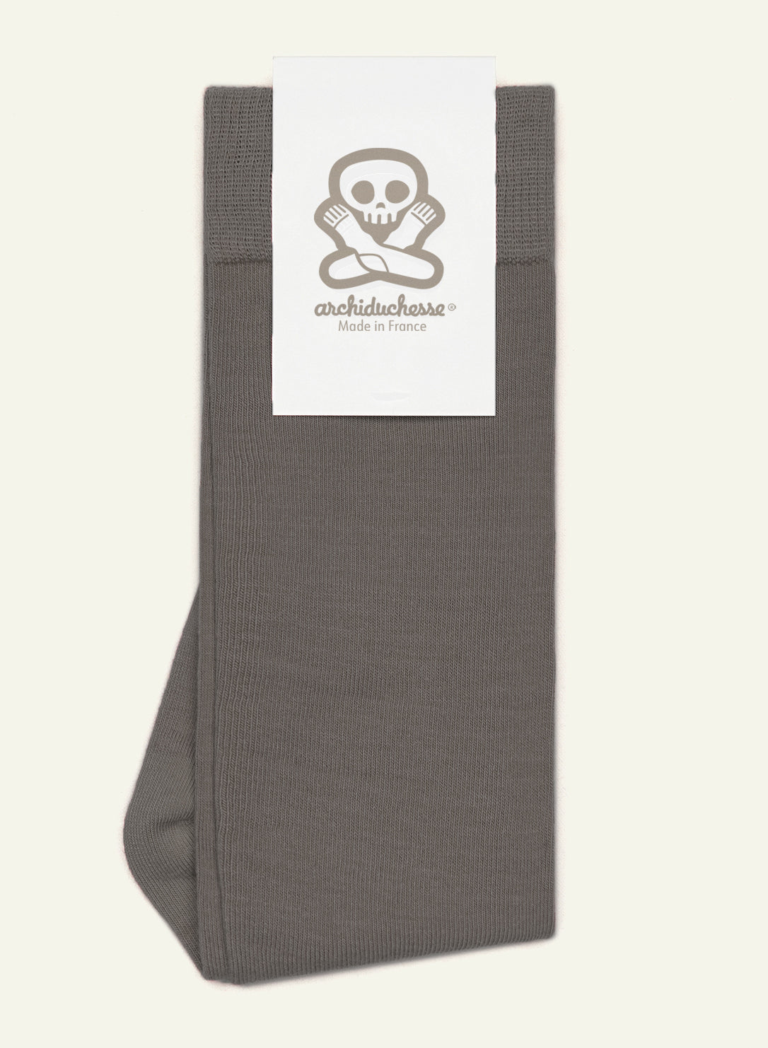 archiduchesse-de-ville-gris-noc-ros-chaussettes-coton-mi-mollet image 5