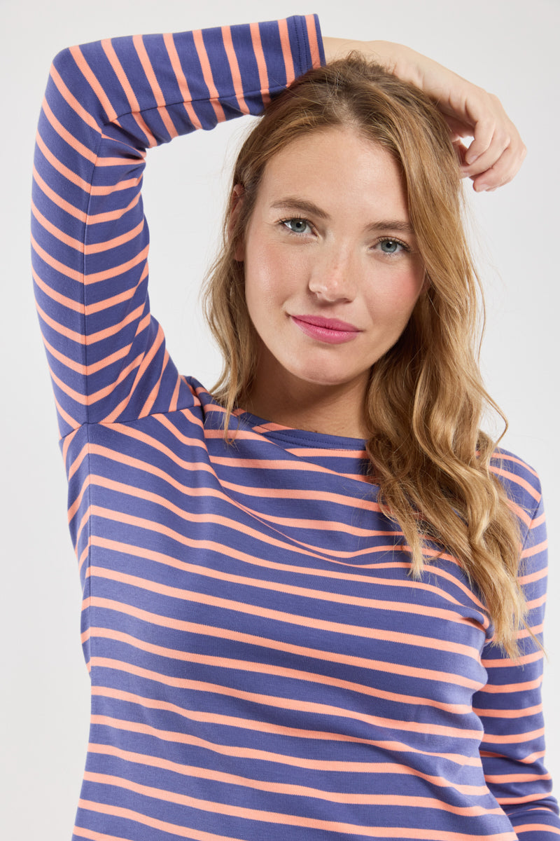 armor-lux-marini-re-lesconil-femme-coton-pais-col-bateau-2 image 2