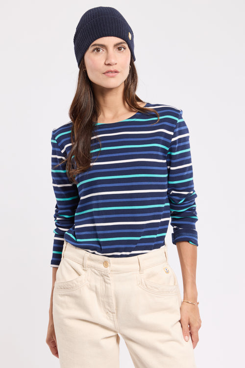 armor-lux-amiral-marini-re-femme-3-couleurs-coton-bross-coupe-ajust-e image 2