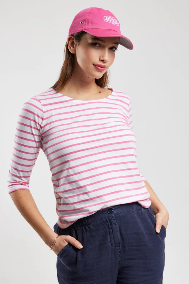 armor-lux-marini-re-manches-3-4-femme-coton-l-ger image 1