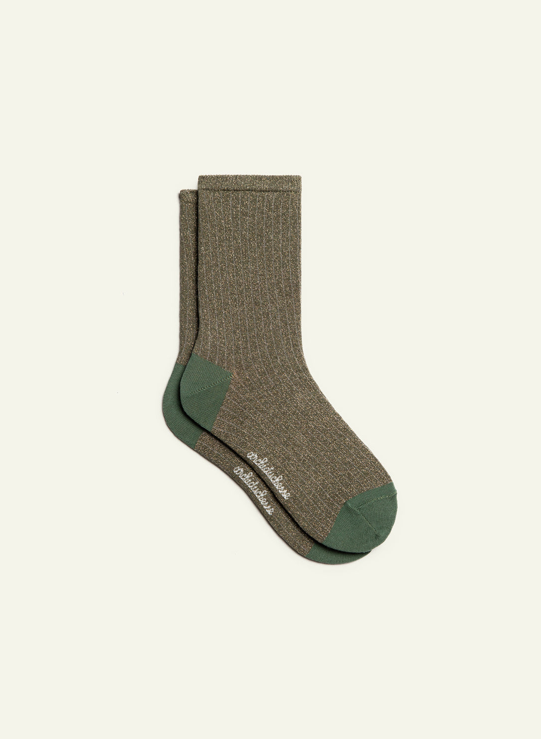 archiduchesse-paillet-e-kaki-chaussettes-courtes-lurex image 2