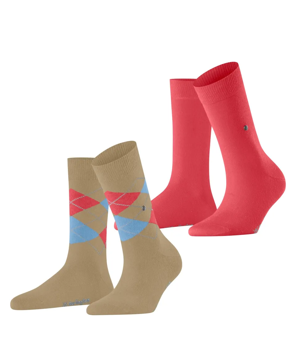 burlington-everyday-mix-2-pack-chaussettes-femme-coton-respirant image 1