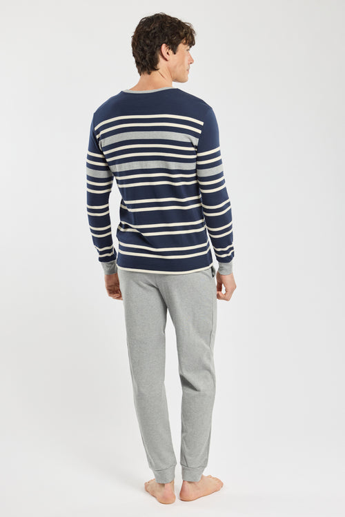 armor-lux-pyjama-jogging-homme-coton-interlock-ray image 6