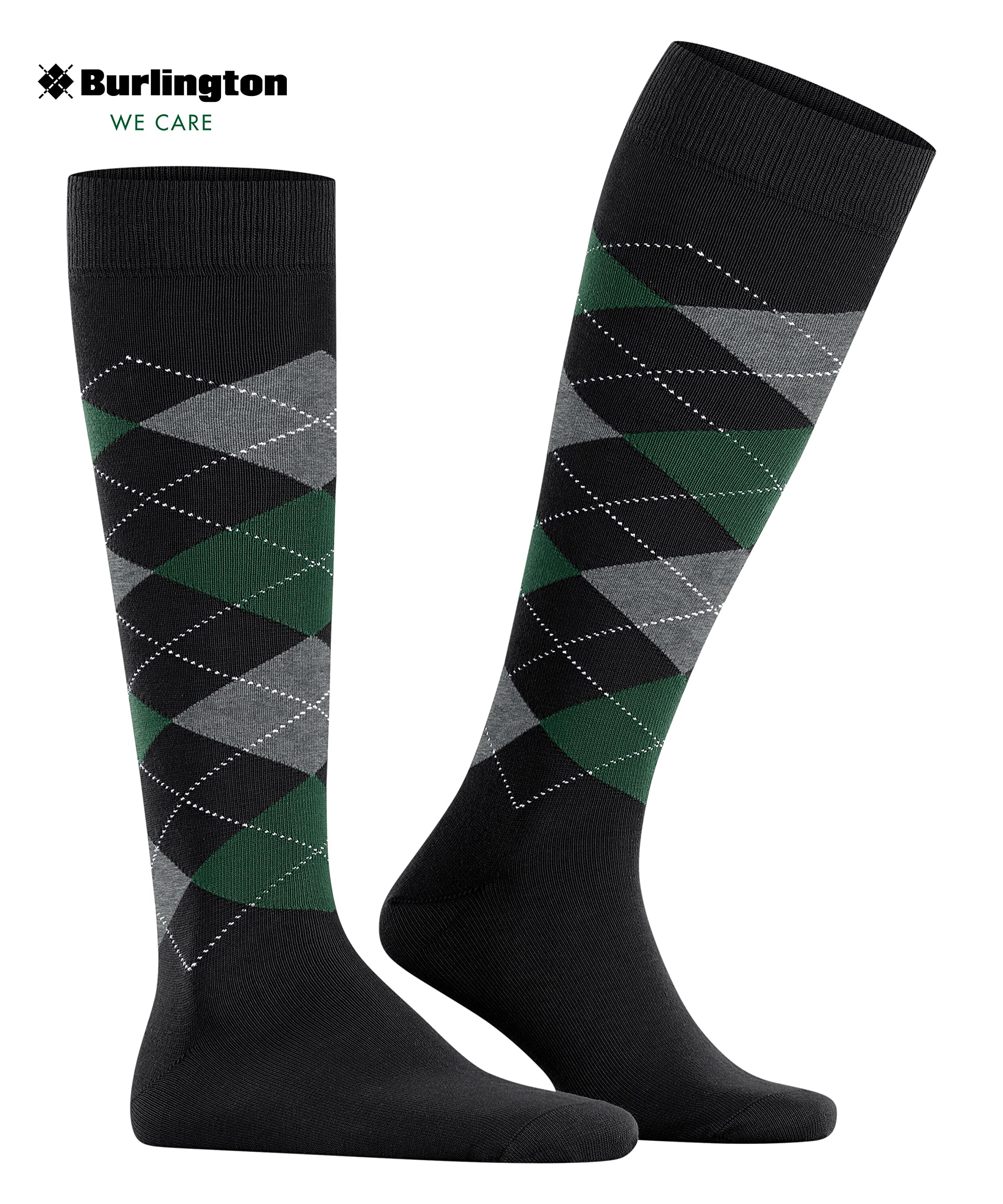burlington-king-chaussettes-longues-homme-coton-noir-black-3004-40-46 image 3