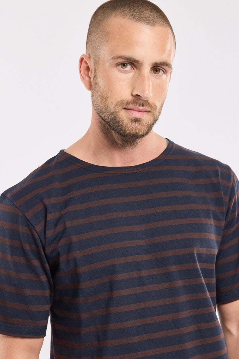 armor-lux-marini-re-manches-courtes-homme-coton-lourd-col-rond image 4