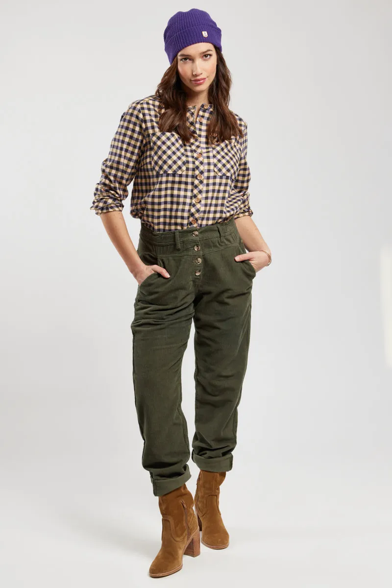 armor-lux-pantalon-femme-taille-lastique-velours-c-tel-coton image 1