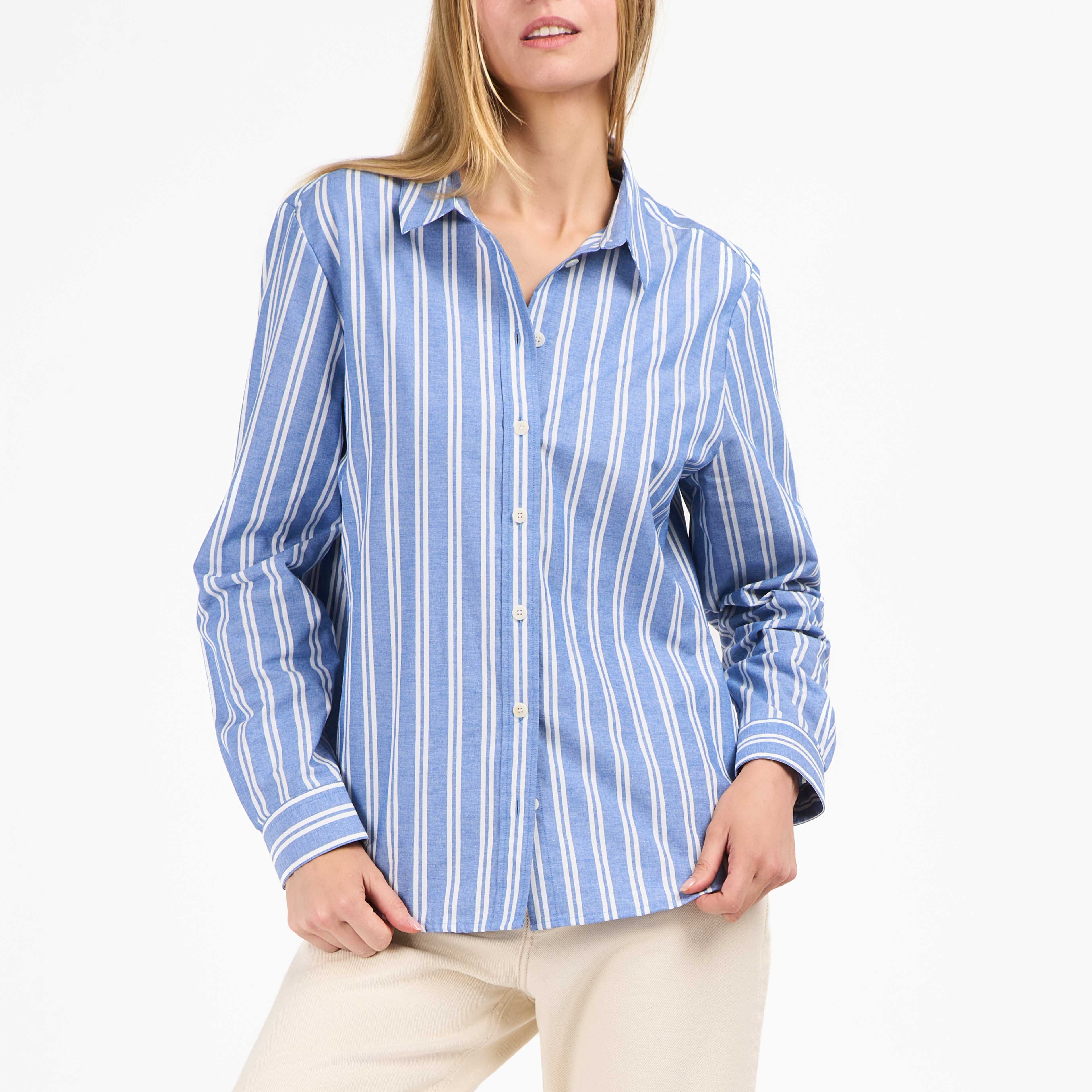 atelier-tuffery-aubrac-chemise-femme-droite-ray-e-coton image 4