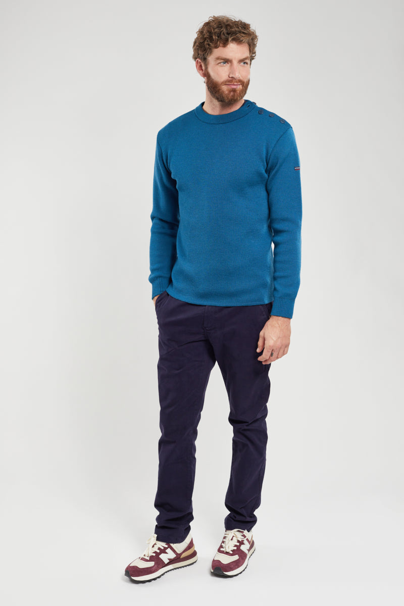 armor-lux-pull-marin-uni-fouesnant-laine-homme image 3