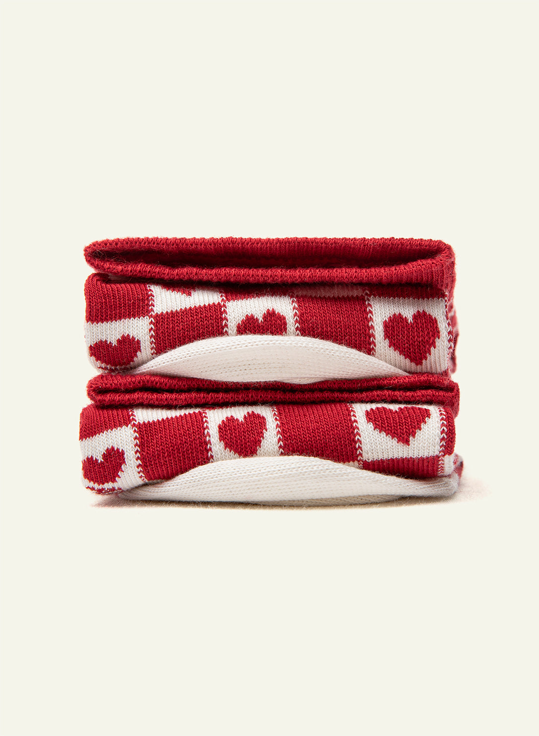 archiduchesse-duo-amour-crois-blanc-mouton-coffret-2-chaussettes-courtes-coton image 4