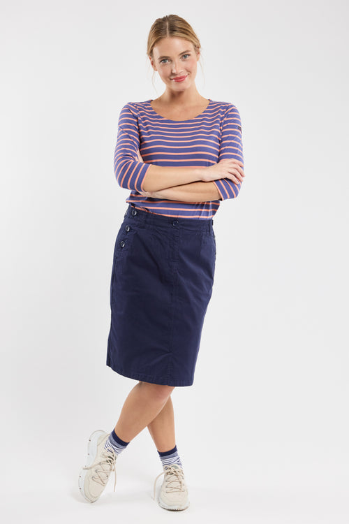 armor-lux-jupe-style-marin-gabardine-coton-stretch image 2