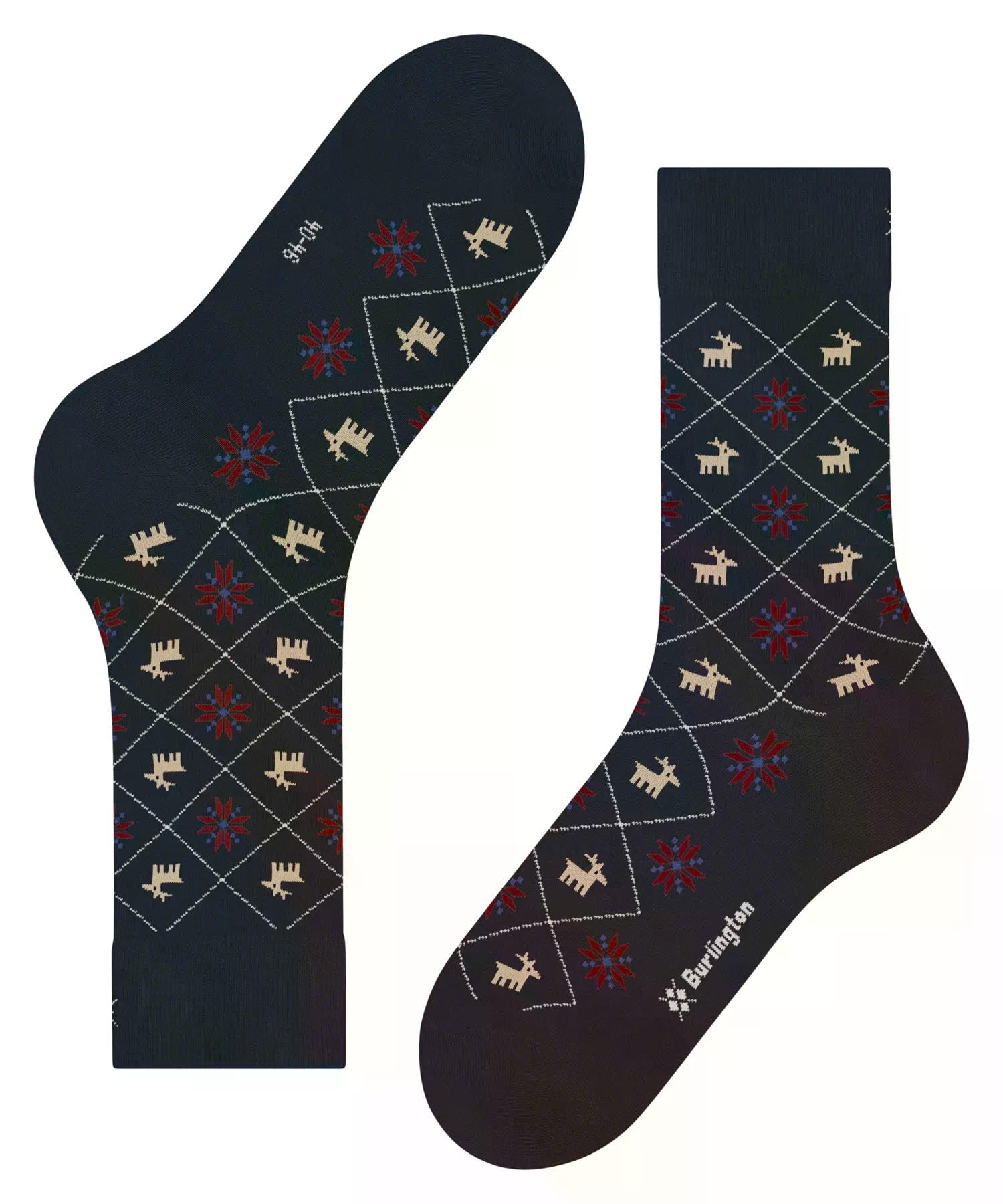 burlington-reindeer-chaussettes-homme-coton-respirant-motif-renne-hiver image 5