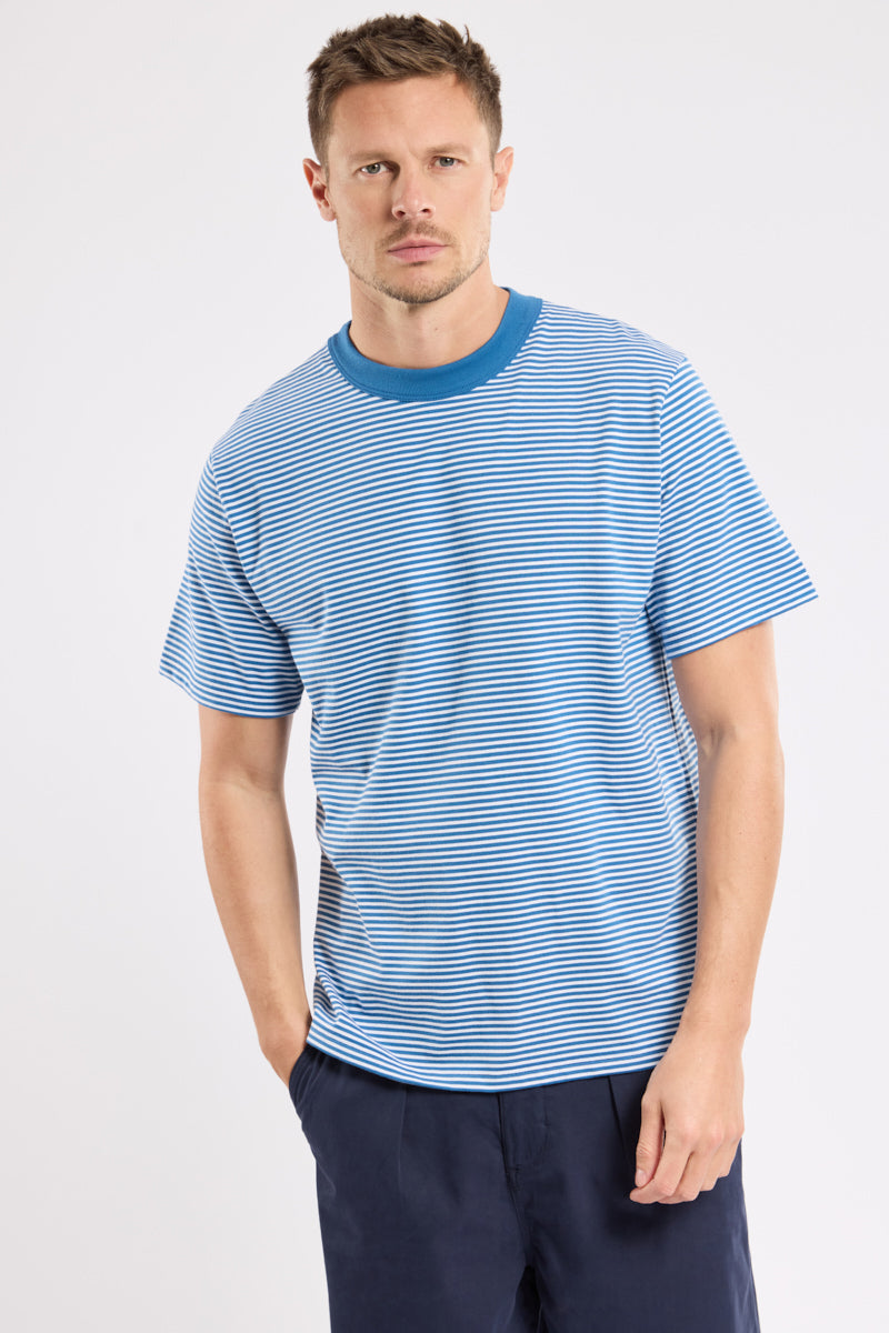 armor-lux-h-ritage-t-shirt-ray-homme-coton-bio image 1