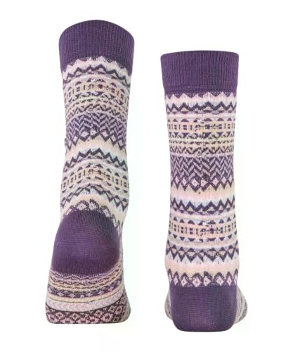 burlington-fair-isle-w-chaussettes-femme-laine-rouge-wineberry-8761-36-41 image 8