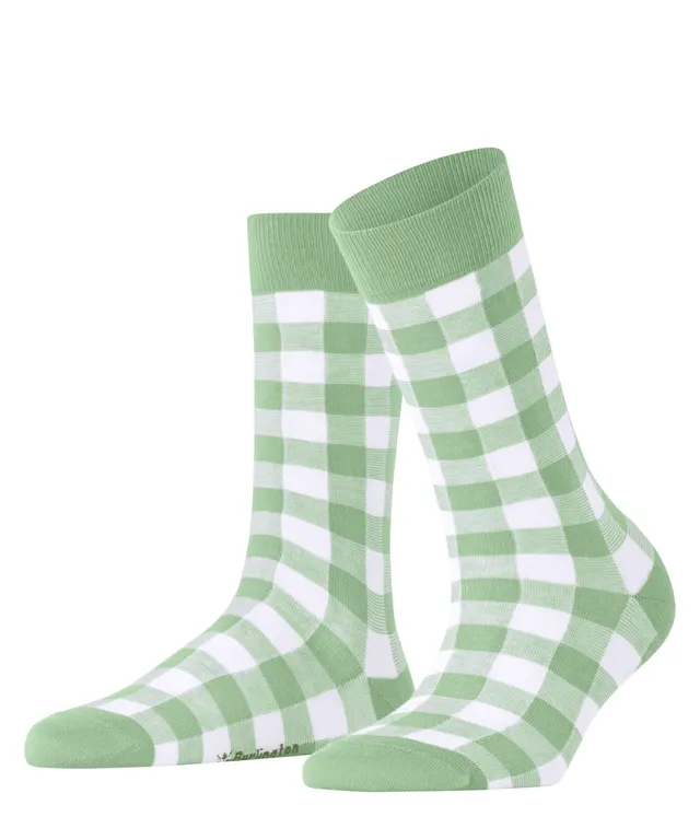 burlington-vichy-chaussettes-femme-coton-fantaisie-vert-quiet-green-7378-36-41 image 1
