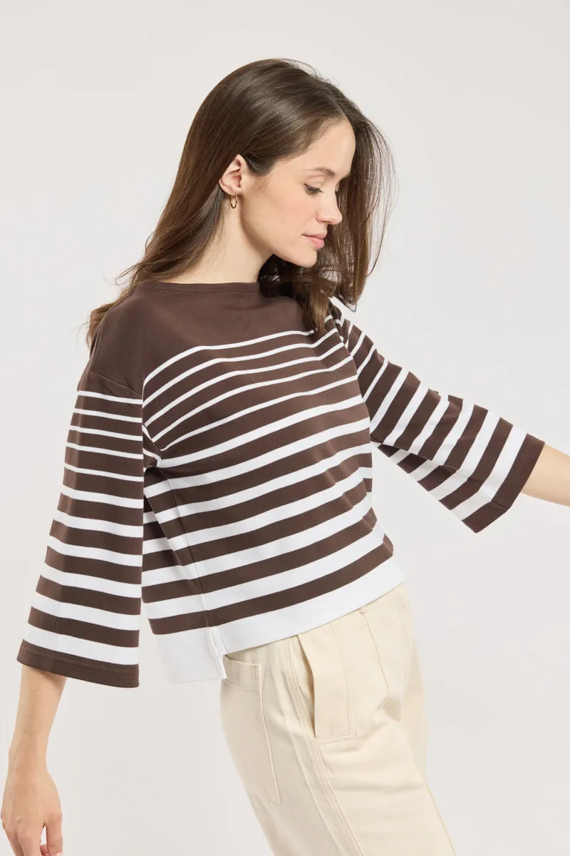 armor-lux-marini-re-manches-3-4-coton-pais image 1