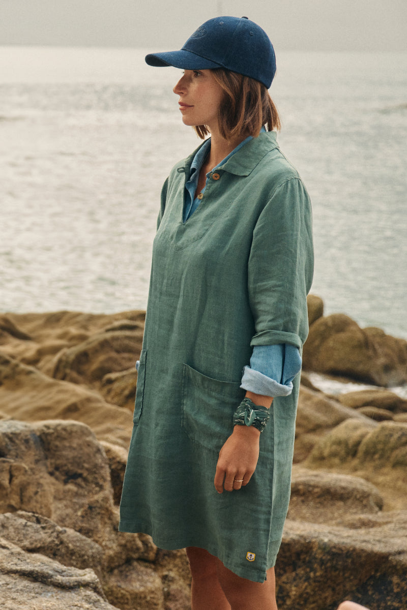 armor-lux-h-ritage-robe-vareuse-femme-100-lin image 4