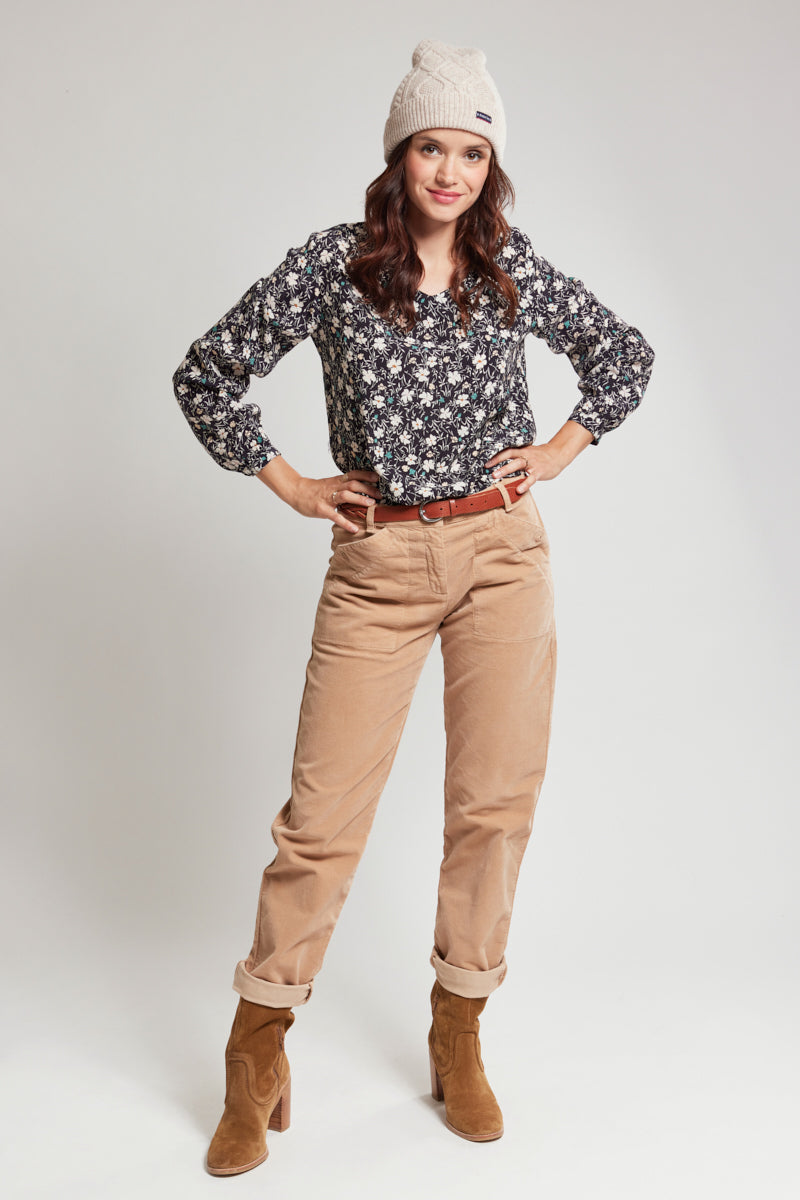 armor-lux-blouse-champ-tre-cupro-viscose-col-v image 4