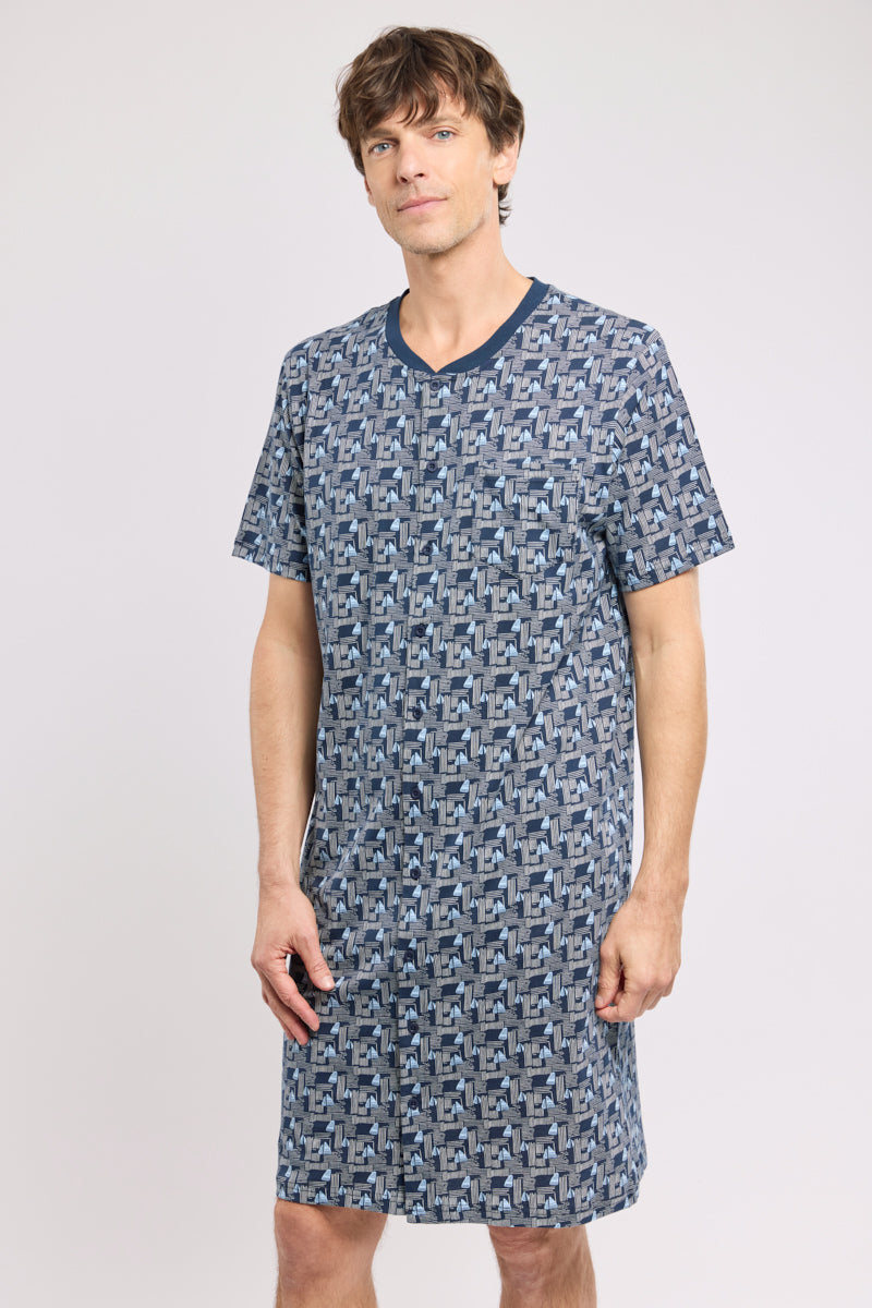 armor-lux-liquette-imprim-e-homme-coton-l-ger-manches-courtes-2 image 1
