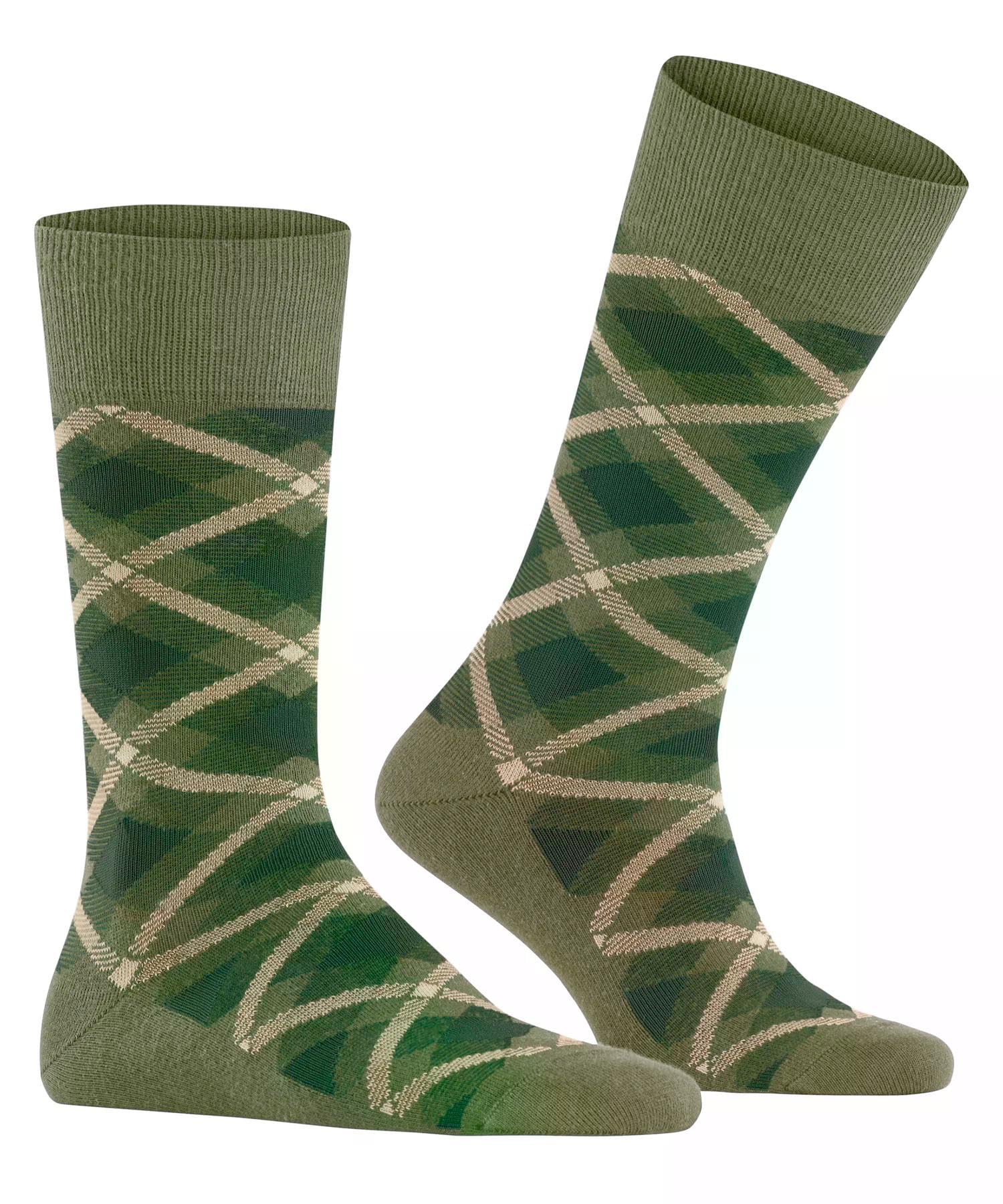 burlington-tartan-chaussettes-homme-coton-fantaisie-vert-lime-green-7473-40-46 image 4